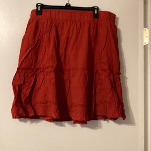 NWT Red Dot Ruffle Tiered Skirt. Torrid Size 1.